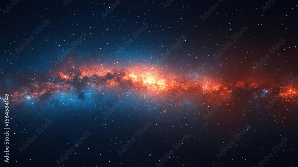 Naklejka premium Cosmic Nebula: Celestial Wonders