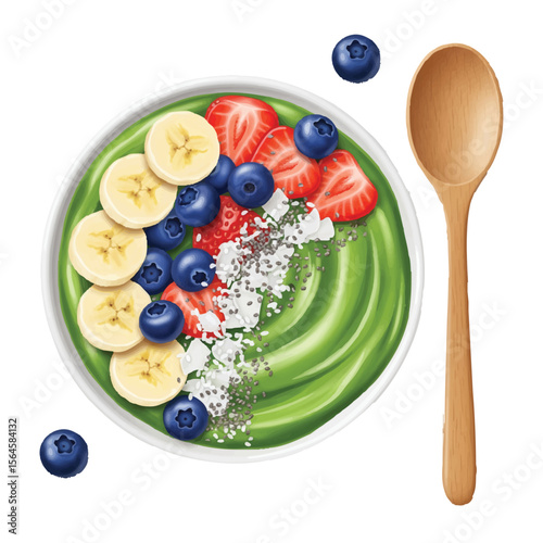 vector vegetables on a plate smoothies