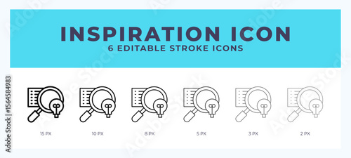Inspiration line icon. High quality icon symbol for web design. App