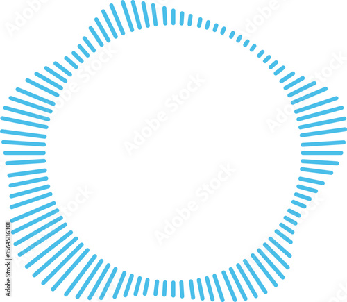 Circle Audio Wave Frame