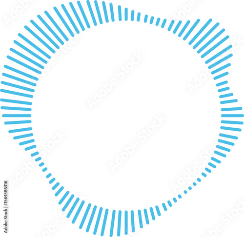 Circle Audio Wave Frame