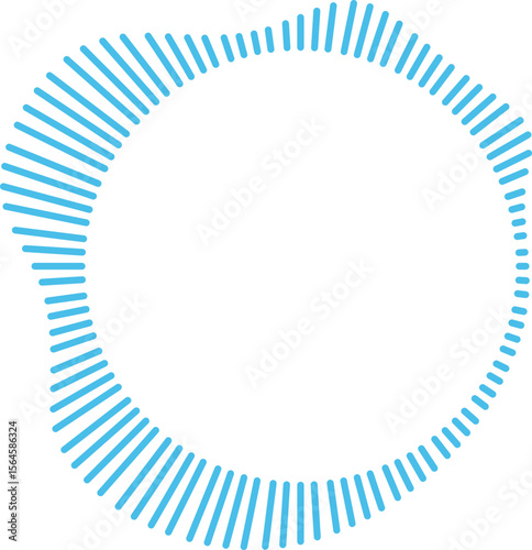 Circle Audio Wave Frame