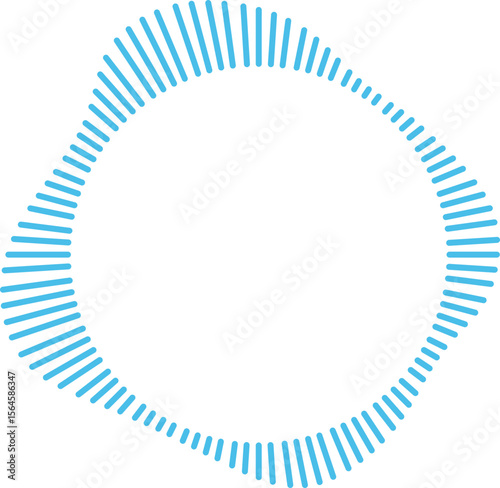 Circle Audio Wave Frame
