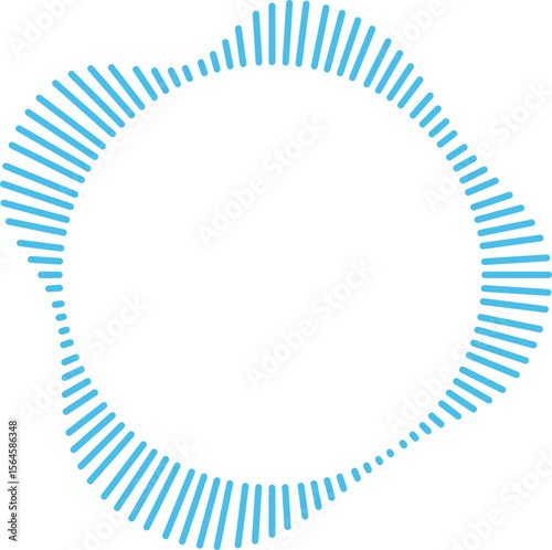 Circle Audio Wave Frame
