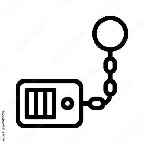 keyring line icon