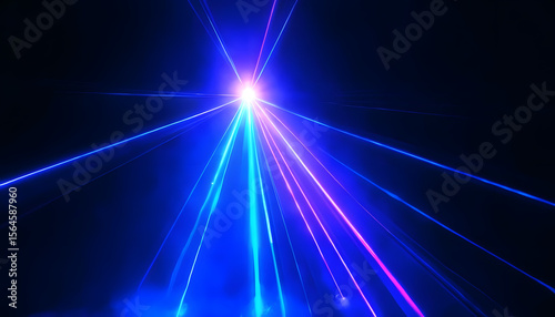abstract blue background with rays