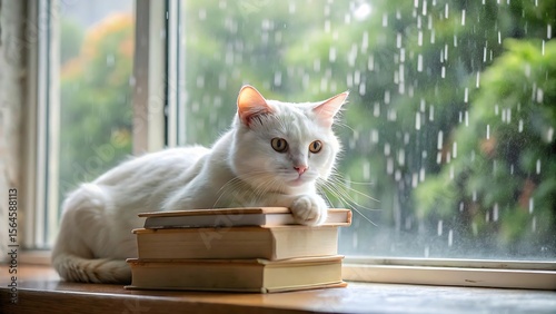 cat on the window