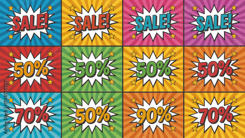 Sale banner design template for promotional marketing with discount offers and special price reductions editable vector illustration with png format