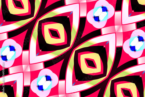 gradient line art pattern of indonesian culture traditional tenun batik ethnic dayak ornament	