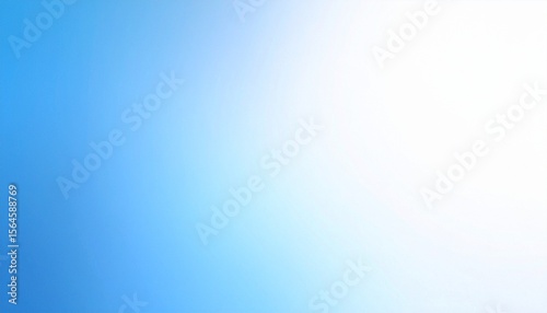 Blue white color gradient background, copy space, smooth grainy abstract background