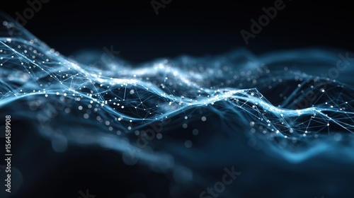 Abstract Digital Network Waves