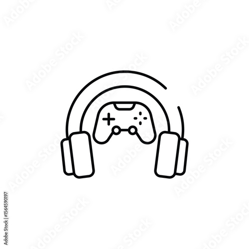 Audio icon design with white background stock illustration