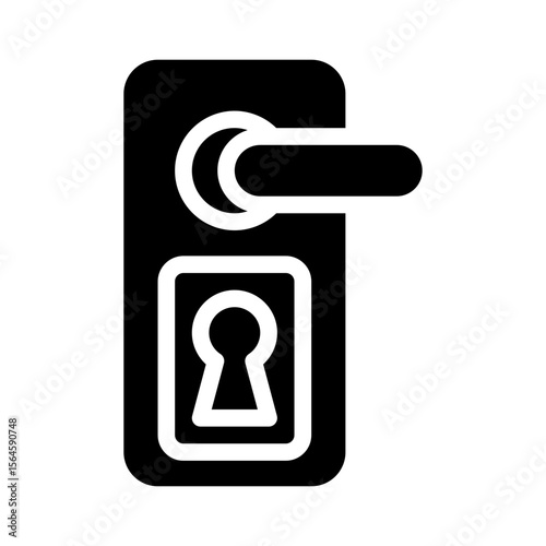 doorknob glyph icon