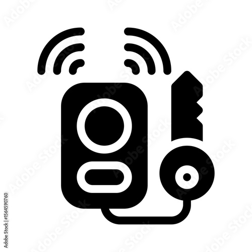key fob glyph icon