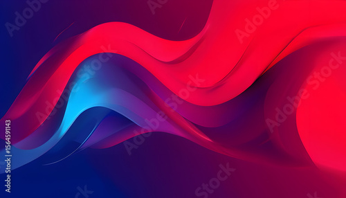 abstract red wave background