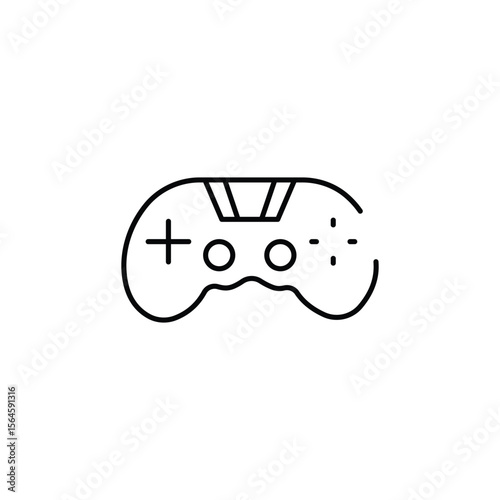 Gaming icon design with white background stock illustration