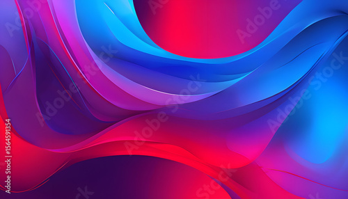 abstract background with blue waves