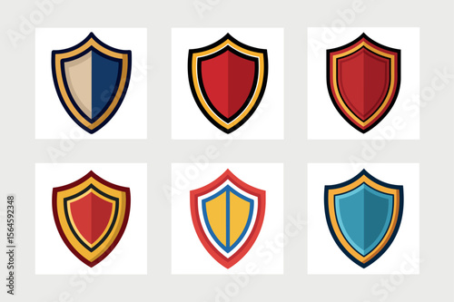     Classic shield icon vector illustration.
