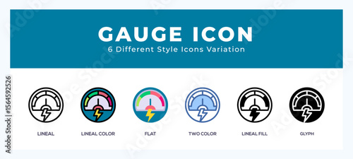 Gauge symbol. vector icon symbol. logo illustration. vector graphics