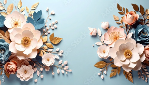 Elegant floral arrangement studio setting digital art vibrant colors close-up view aesthetic design for modern home decor