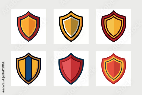     Classic shield icon vector illustration.
