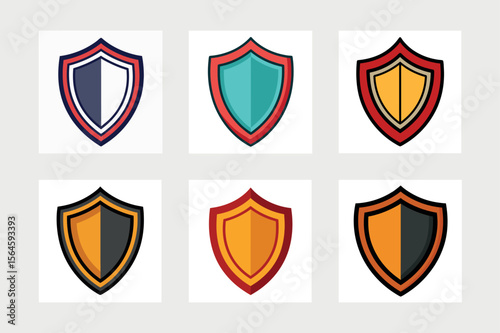     Classic shield icon vector illustration.

