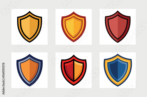     Classic shield icon vector illustration.
