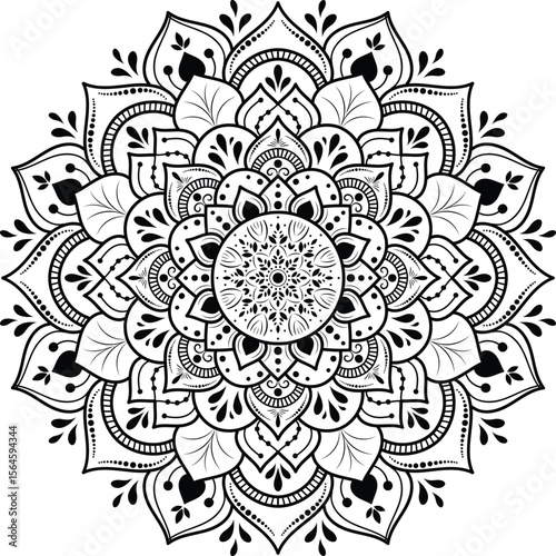 Ornamental luxury mandala pattern	