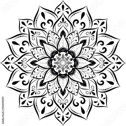 Ornamental luxury mandala pattern	