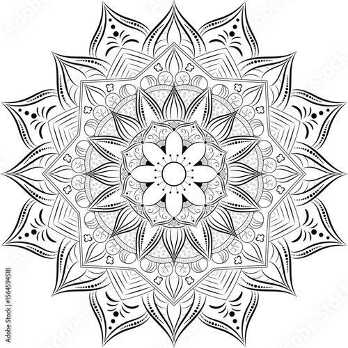 Ornamental luxury mandala pattern	