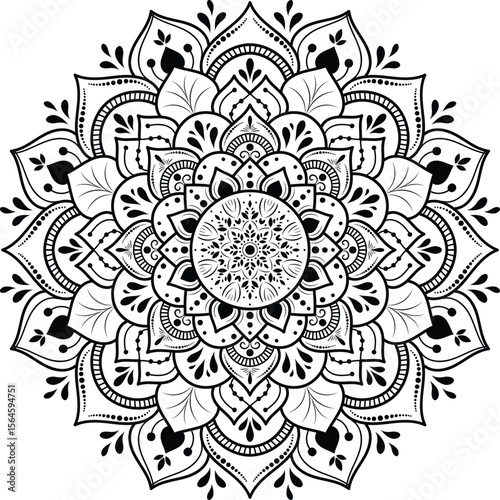 Ornamental luxury mandala pattern	