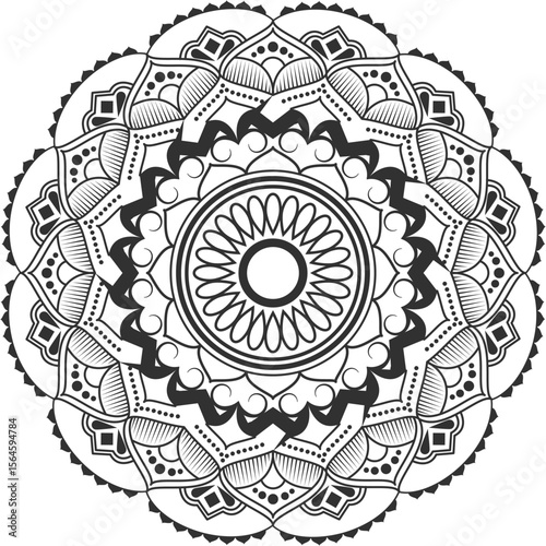 Ornamental luxury mandala pattern	