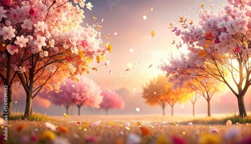 Captivating spring blossom event serene garden nature photography vibrant landscape close-up view seasonal aesthetics for relaxation
