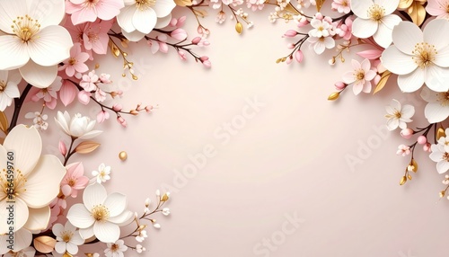 Spring blossom celebration floral arrangement decorative art soft pastel background close-up view elegance and serenity