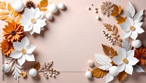 Floral decoration event featuring paper flowers in an elegant setting with a modern aesthetic