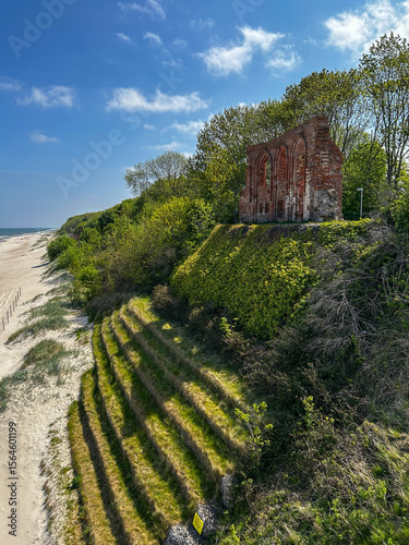 Ruins of the church in Trzęsacz