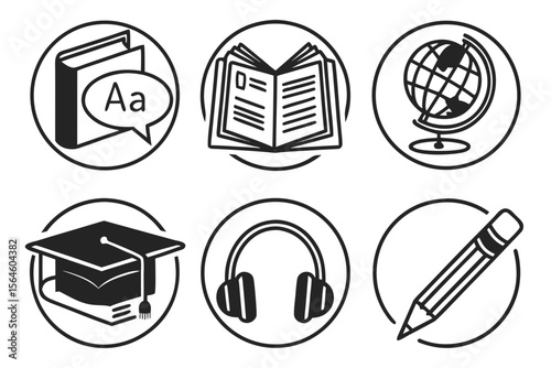 home appliances icons set