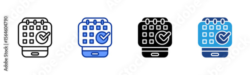 Reservation icon sheet multiple style collection