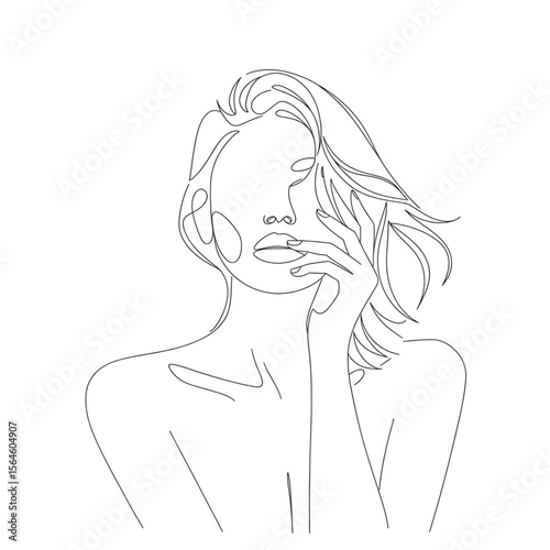 woman with long hair