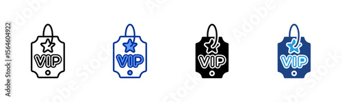 Vip Pass icon sheet multiple style collection