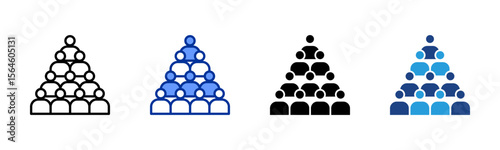 Audience icon sheet multiple style collection