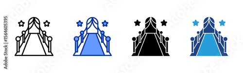 Red Carpet icon sheet multiple style collection