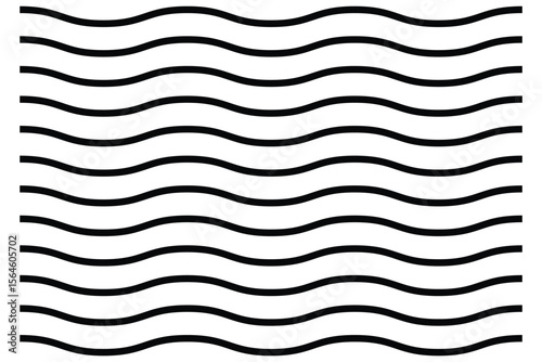 Waves line set. Wave ornament pattern. Set of wavy zigzag lines. Wave thin line background. Vector zigzag and wavy horizontal underline.  Vector line border, wave ripple, zigzag, borders.