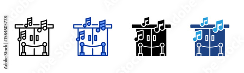 Club Entry icon sheet multiple style collection