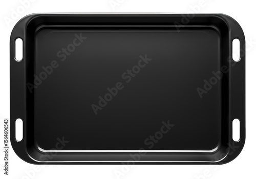 Schilderij op canvas Black Baking Sheet: Perfect for Roasting & Baking transparent background