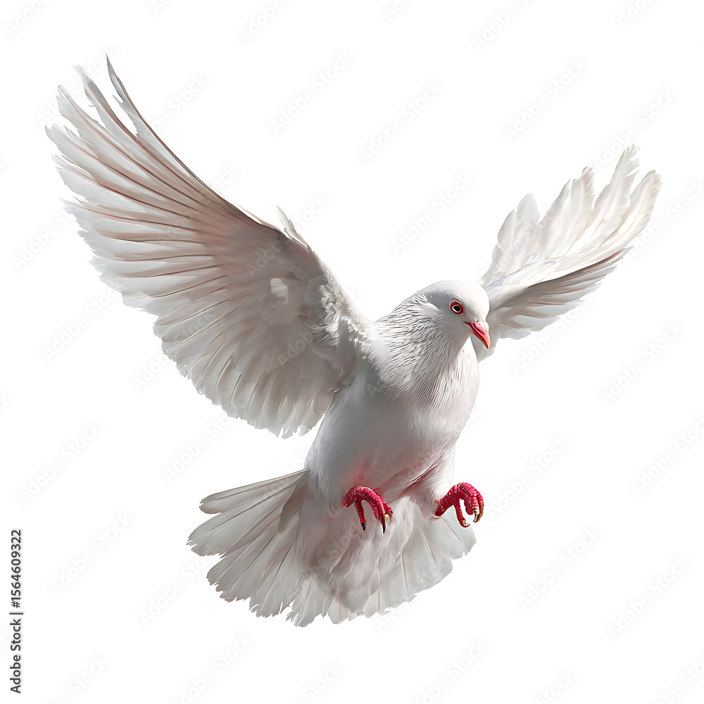 Fototapeta premium White Dove Flying