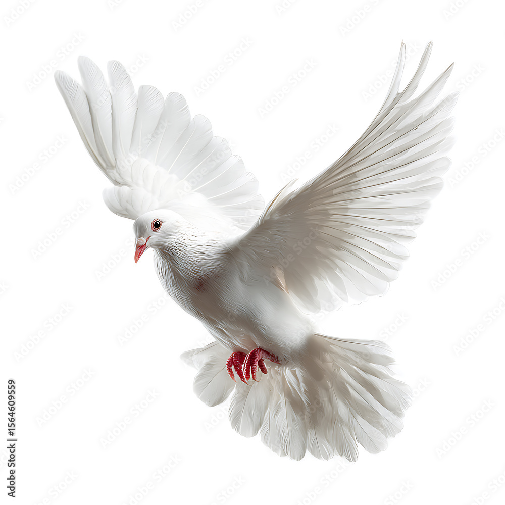 Fototapeta premium White Dove Flying