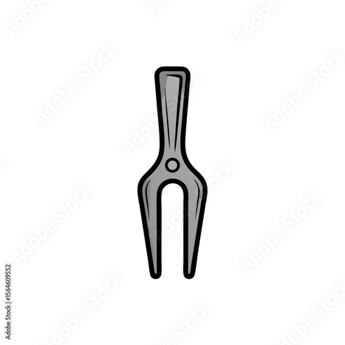 Minimalist golf repair icon for fixing dents