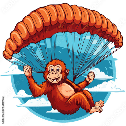 orang-outan parapente 2