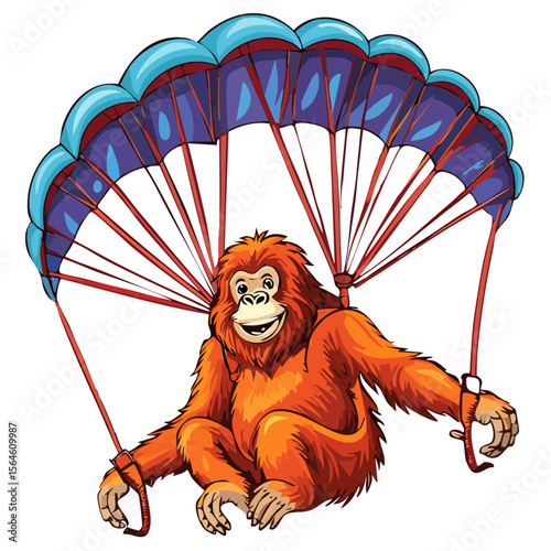 orang-outan parapente 1
